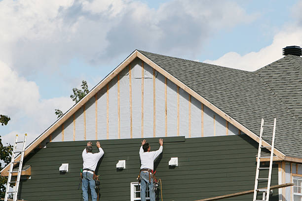 Professional Siding technician working in Little Plymouth, VA